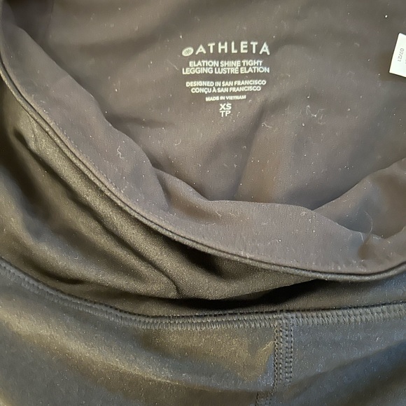 Shiny Black Leggings - Picture 2 of 3